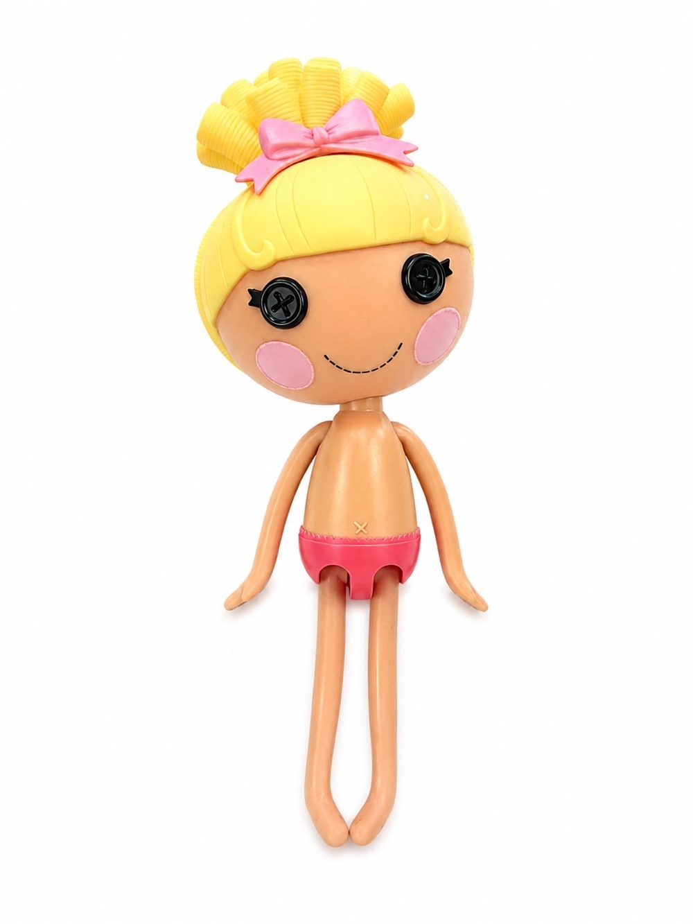 Lalaloopsy Cinder Slippers 12” Doll MGA 2012 Blonde Hair Pink Bow Vintage